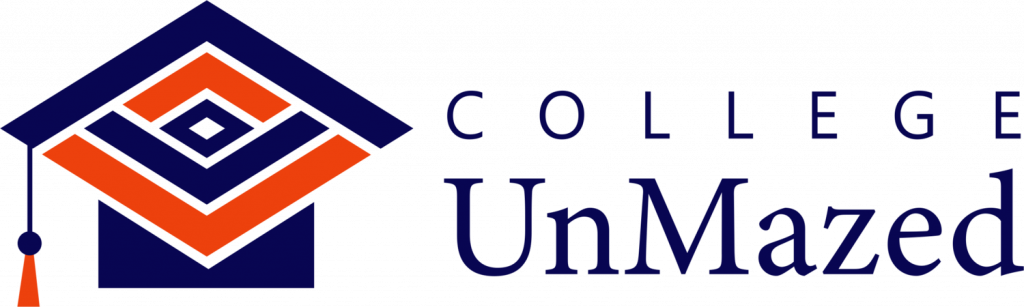 College UnMazed Logo that has a graduation cap and says "College UnMazed."