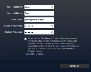 New Account Info Form