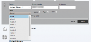 Update Contact Information