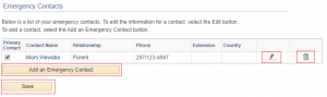 MaineStreet Emergency Contacts