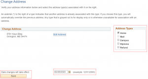 MaineStreet Address Type