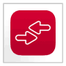 eAccounts logo red box with arrows