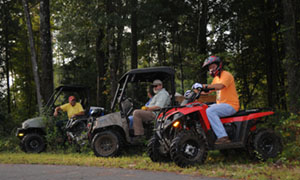 Recreational riders on all-terrain vehicles. Link to: Recreation Projects