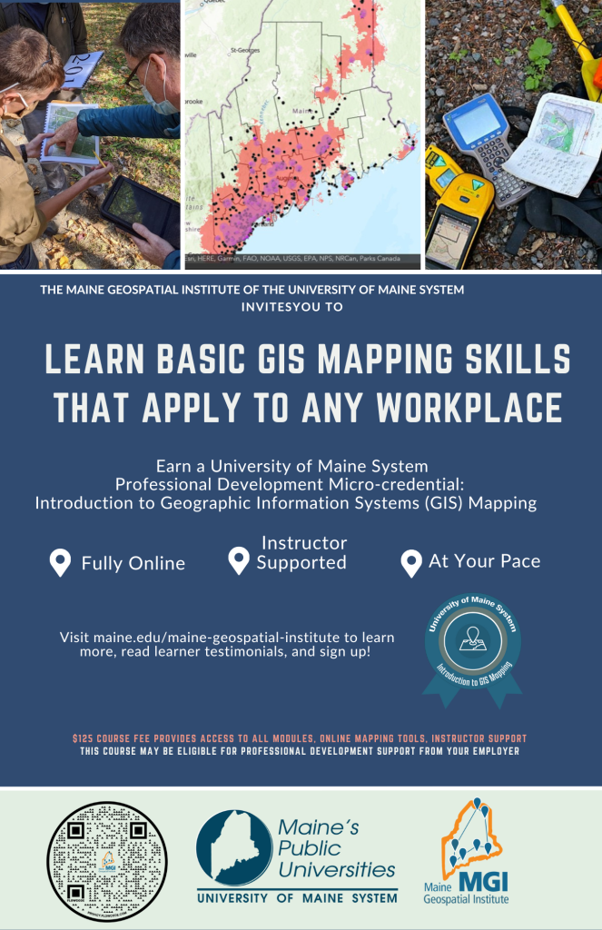 Introduction To GIS Mapping Micro-Credential - University of Maine System