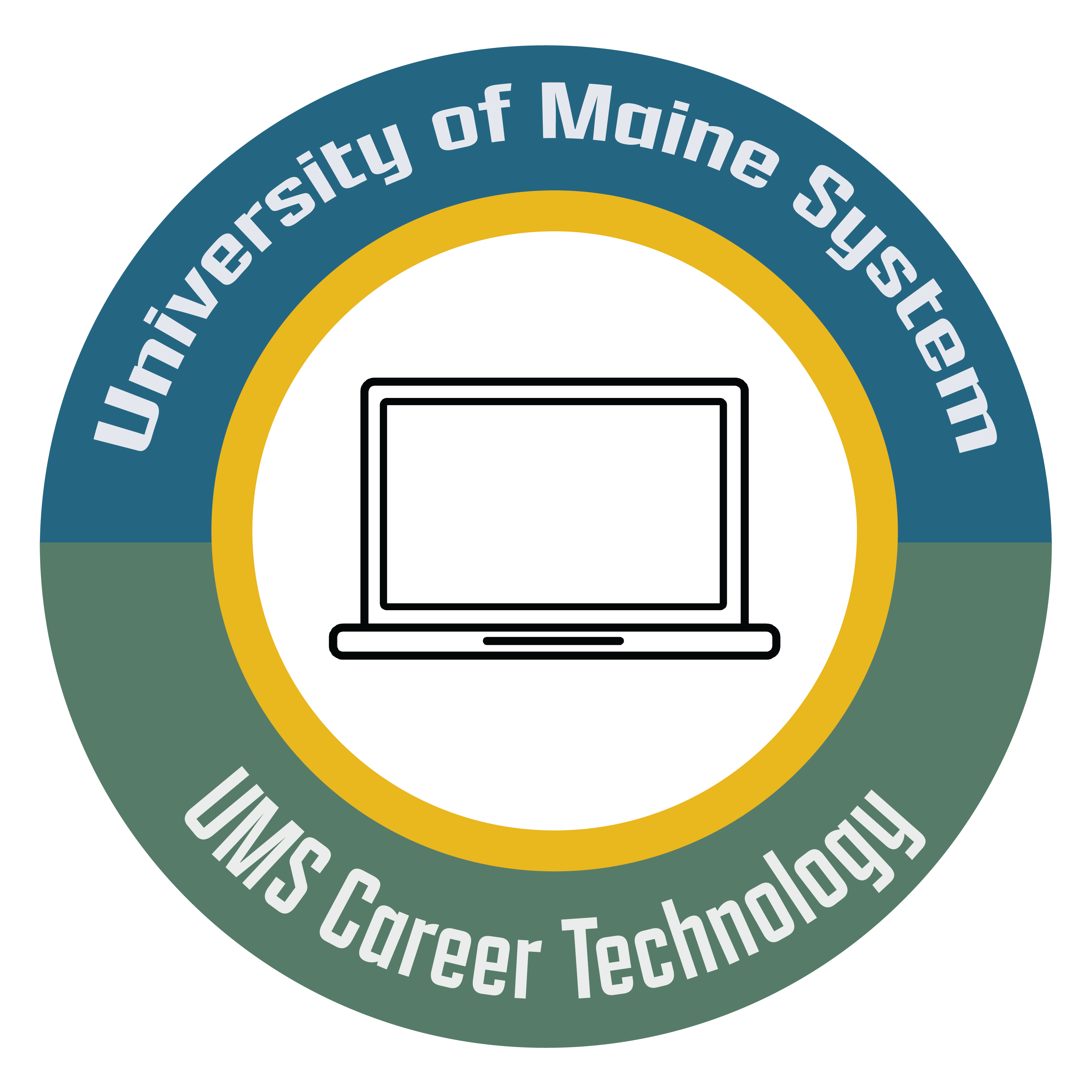 UMS Career Technology badge image with computer screen icon