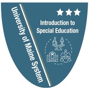 Introduction to Special Education Level 3 badge