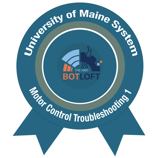 Motor Control Troubleshooting 1 Micro-Credential badge image