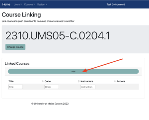 A screenshot illustrating that the user should click the green "add" button.