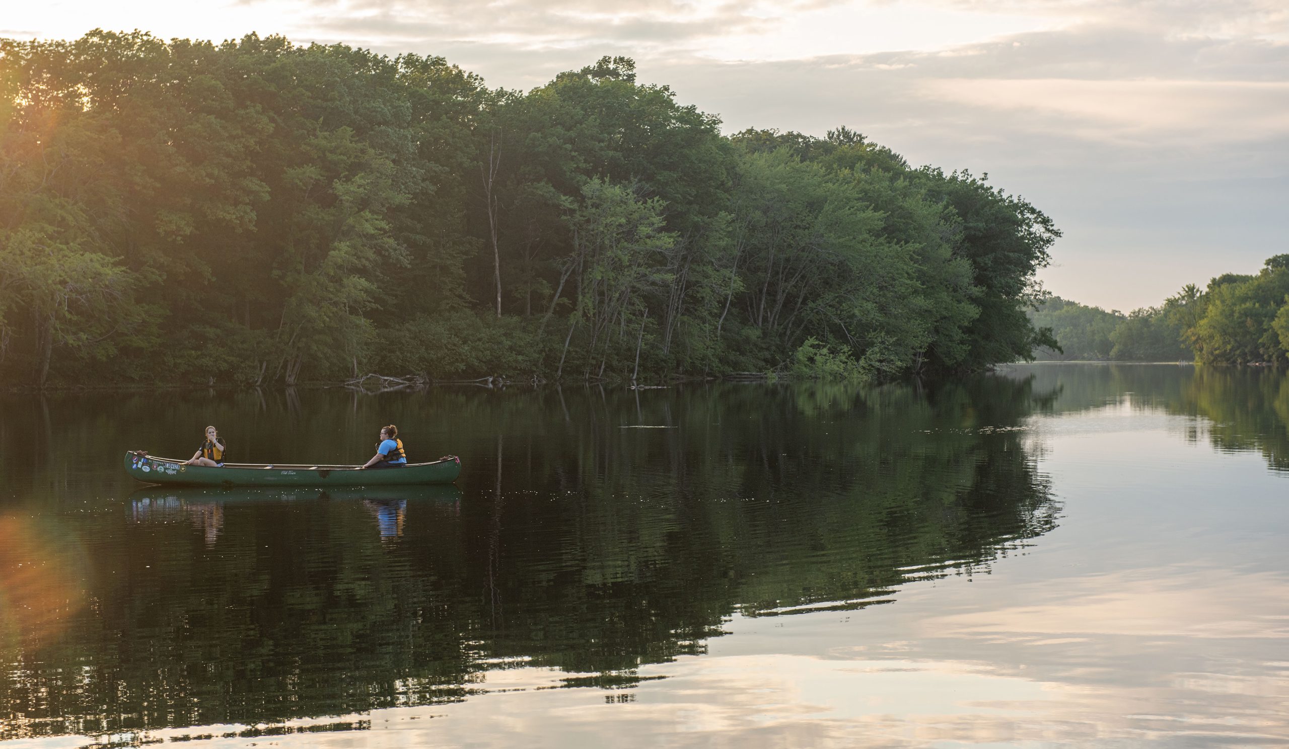 Students in the Cohen Leadership Institute study canoeing, the leadership that's involved with long canoe trips, and how to properly canoe.