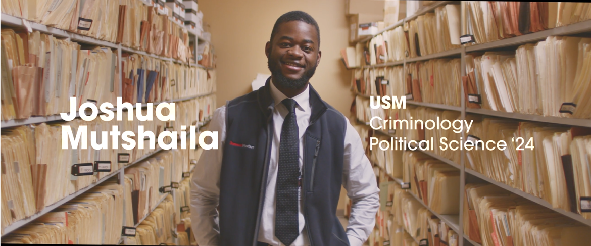 Joshua Mutshaila USM Criminology Political Science student