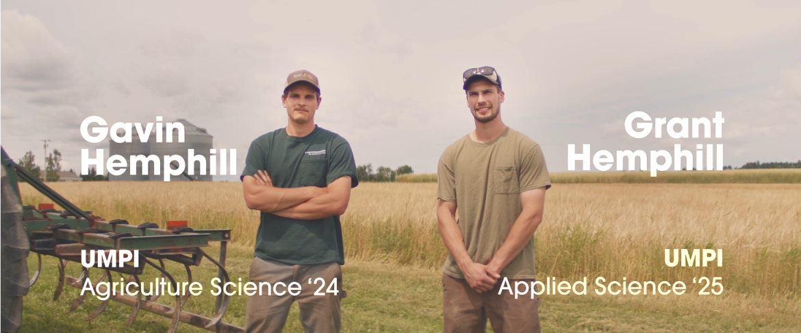 Gavin and Grant Hemphill UMPI students